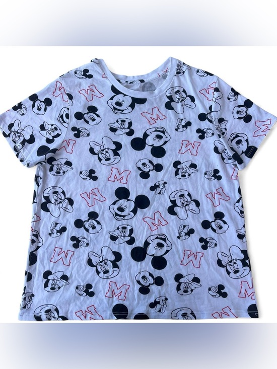 Disney Tops - Disney Mickey & Minnie Retro Graphic Tee Vintage Style Cartoon T-Shirt Size L